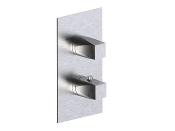 ALINE 49712V2 - 2 hole thermostatic stainless steel shower mixer by Rubinetterie Frattini - view 2